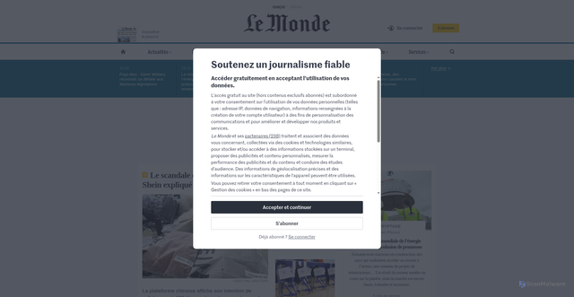Security scan screenshot of https://vinci-autoroute-fr.com/