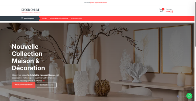 Security scan screenshot of https://decor-online.store/?lang=en