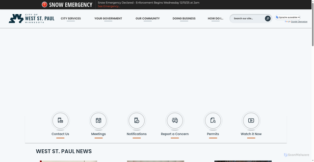 Security scan screenshot of https://wspmn.gov/