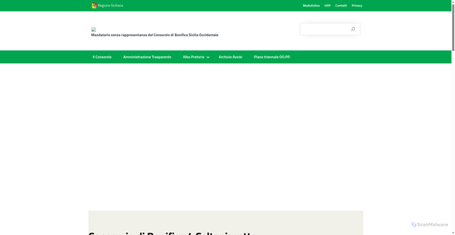 Security scan screenshot of https://www.consorziobonifica4caltanissetta.it