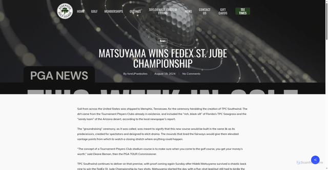 Security scan screenshot of https://edgewoodgolf.com/matsuyama-wins-fedex-st-jude-championship/