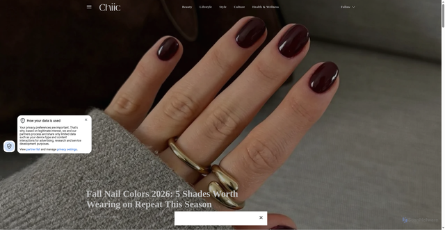 Security scan screenshot of https://chiicmagazine.com/fall-nail-colors-2026-5-shades-worth-wearing-on-repeat-this-season/