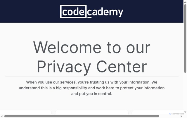 Security scan screenshot of https://skillsoft-codecademy.fides-cdn.ethyca.com/