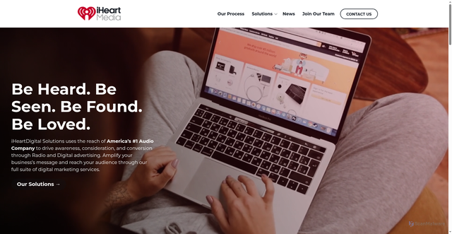 Security scan screenshot of https://iheartdigital.solutions/
