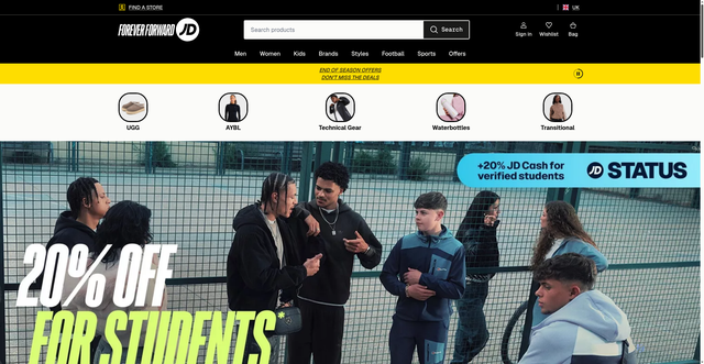 Security scan screenshot of https://www.jdsports.co.uk
