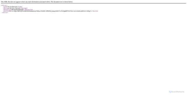 Security scan screenshot of cyb-prod-agency-assets.s3.us-gov-west-1.amazonaws.com