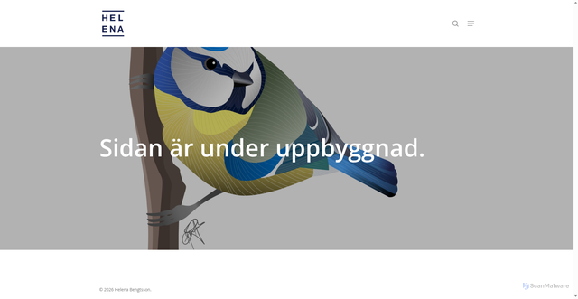Security scan screenshot of https://helenaareman.se