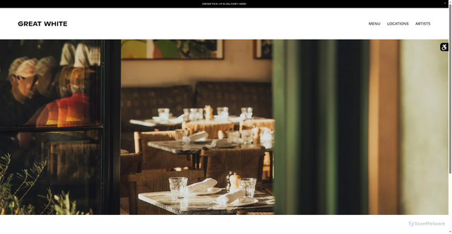 Security scan screenshot of https://www.greatwhite.cafe/?srsltid=AfmBOor3Hfyml3JGnma5_HTV26lEo4ASEFyHNqLCZkpdJ5w6snU1MCMG