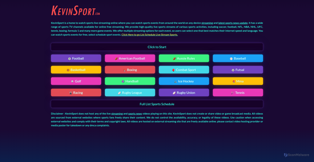 Security scan screenshot of https://kevinsport.best/x_1