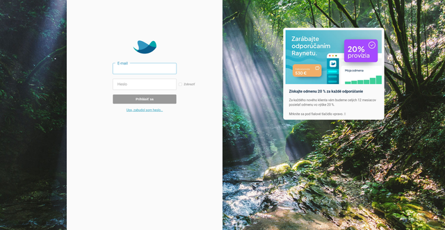 Security scan screenshot of https://app.raynetcrm.sk