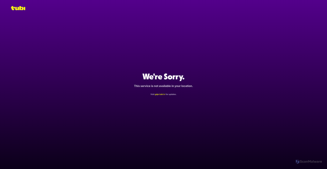 Security scan screenshot of https://tubi.tv