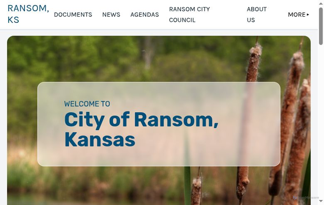 Security scan screenshot of https://cityofransomks.gov/