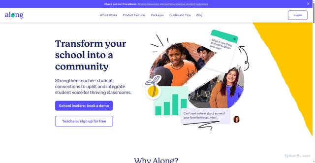 Security scan screenshot of https://www.along.org