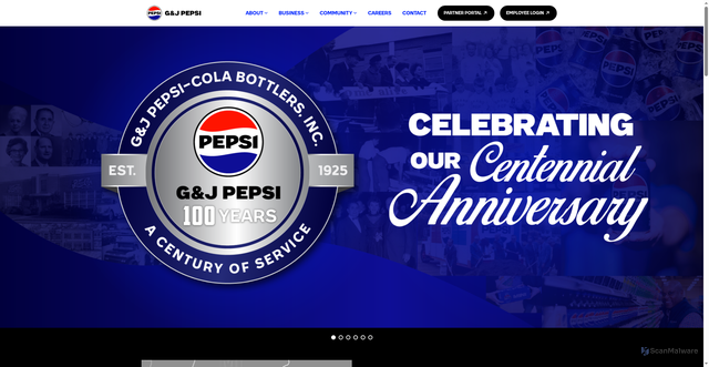 Security scan screenshot of https://www.gjpepsi.com/
