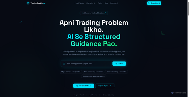 Security scan screenshot of https://tradingseekhoai.com/