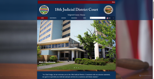 Security scan screenshot of https://www.dc18.org/