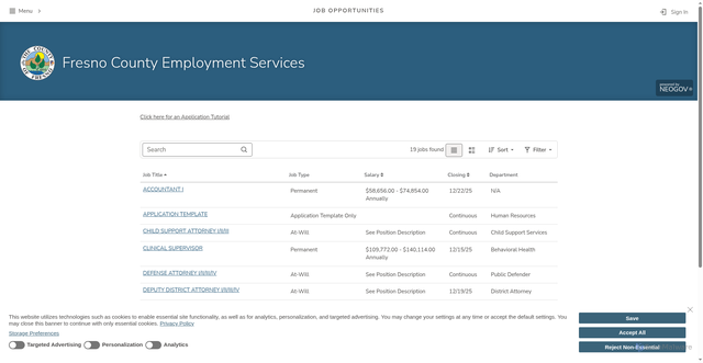 Security scan screenshot of https://www.governmentjobs.com/careers/fresnoca