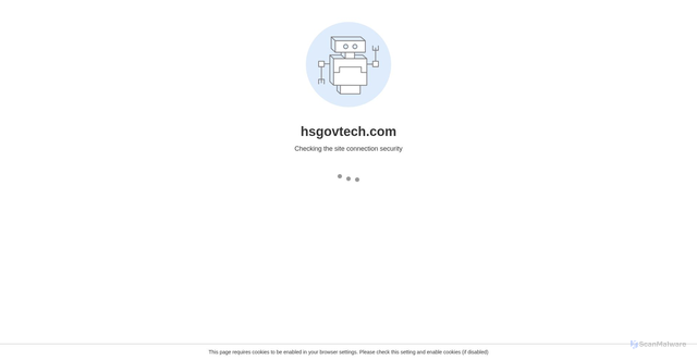 Security scan screenshot of https://hscloudsuite.com