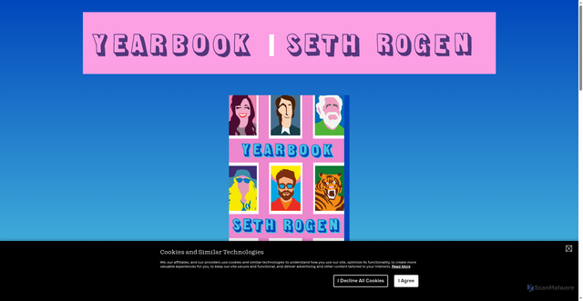 Security scan screenshot of https://yearbookthebook.com/