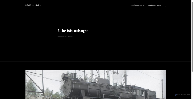 Security scan screenshot of https://Peokarlsson.se