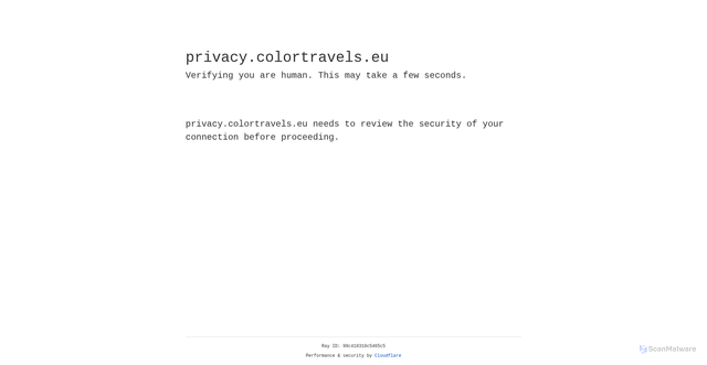 Security scan screenshot of https://privacy.colortravels.eu/log/login.php