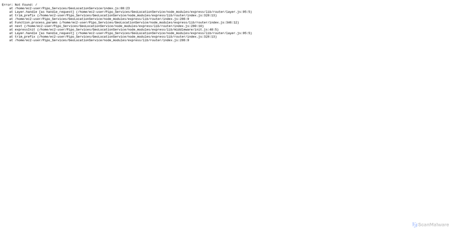 Security scan screenshot of https://location.piserver.amanotes.net/