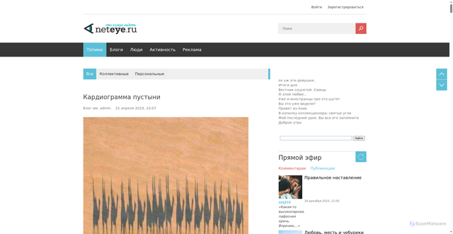 Security scan screenshot of https://neteye.ru