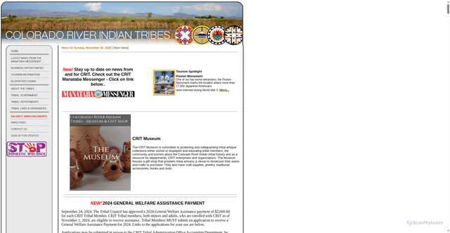 Security scan screenshot of https://crit-nsn.gov/