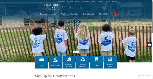 Security scan screenshot of https://www.fcva.us/
