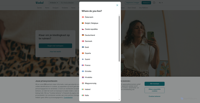 Security scan screenshot of https://vinted.nl