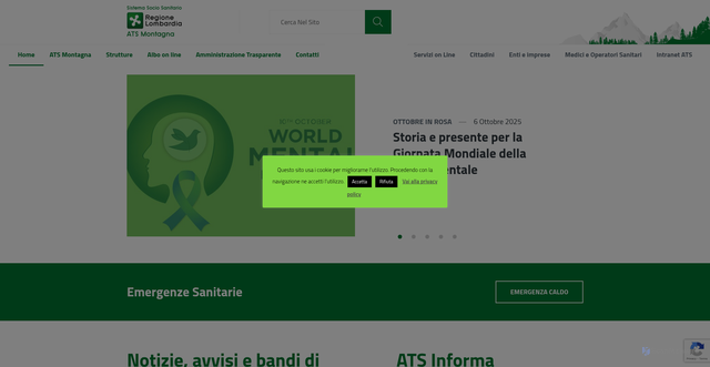 Security scan screenshot of https://www.ats-montagna.it/