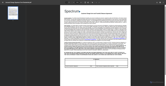 Security scan screenshot of https://d15yx0mnc9teae.cloudfront.net/sites/default/files/Account%20Change%20Signature%20Form%20Residential.pdf