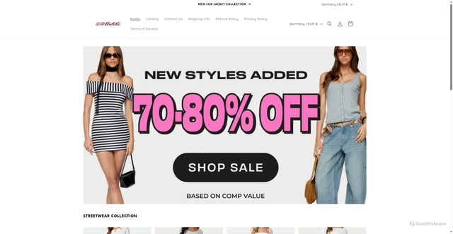 Security scan screenshot of https://4abb93-93.myshopify.com/