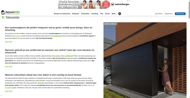 Security scan screenshot of https://bouwinfo.be