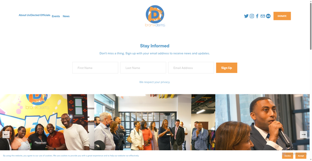Security scan screenshot of https://www.bronxdems.org/