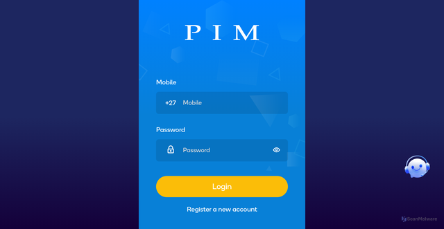 Security scan screenshot of https://pim-rsa.top/