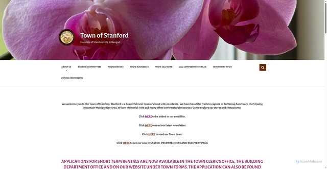 Security scan screenshot of https://stanfordny.gov/