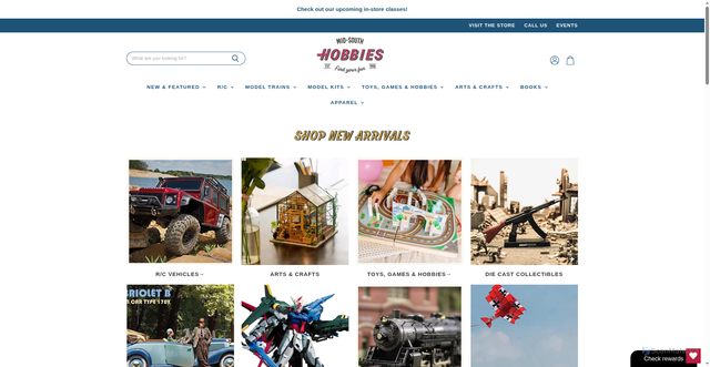 Security scan screenshot of https://mid-south-hobbies.myshopify.com