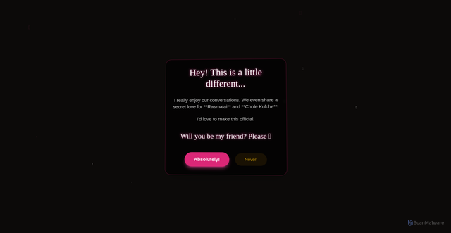 Security scan screenshot of https://willyoubemyfriend-ikb13yv59q.edgeone.app/