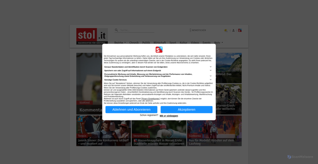 Security scan screenshot of https://stol.it
