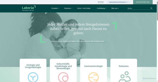 Security scan screenshot of https://www.laborie.com