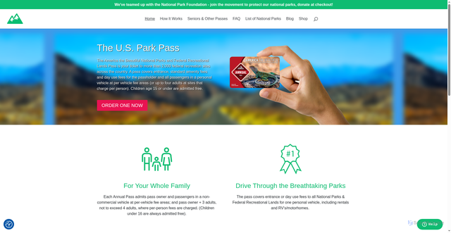 Security scan screenshot of https://usparkpass.com/