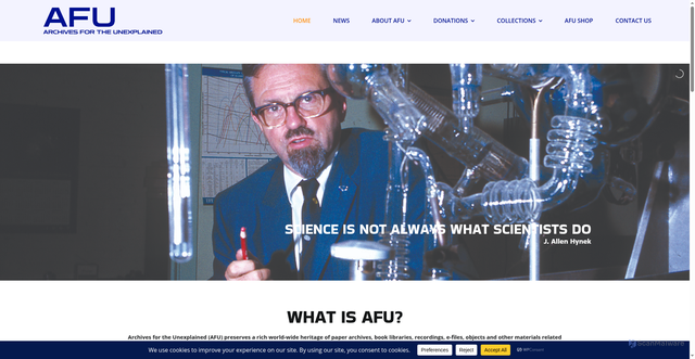 Security scan screenshot of https://afu.se