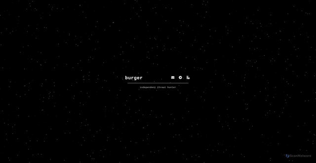Security scan screenshot of https://burger.cx/