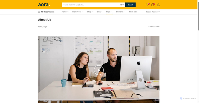 Security scan screenshot of https://test.bluepearlmarketplace.com/about-us/