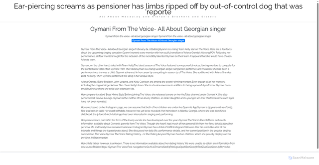 Security scan screenshot of https://djrhqjlblog-7nik8yuhld.edgeone.app/2126-gymani-from-the-voice-all-about-georgian-singer.html