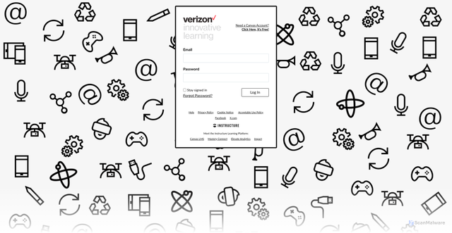 Security scan screenshot of https://verizoninnovativelearning.instructure.com