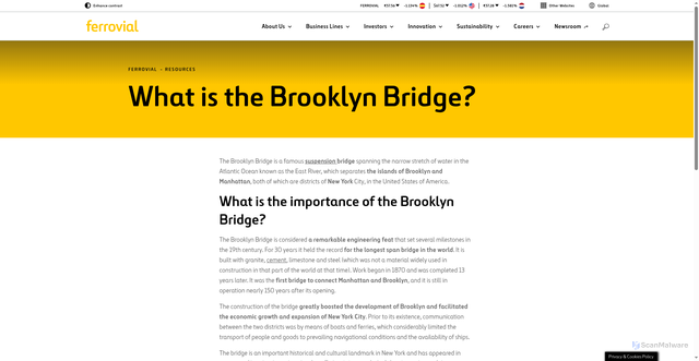 Security scan screenshot of https://www.ferrovial.com/en/resources/the-brooklyn-bridge/