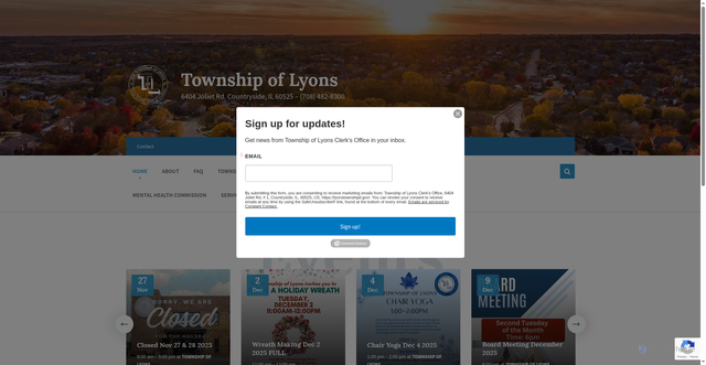Security scan screenshot of https://lyonstownshipil.gov/