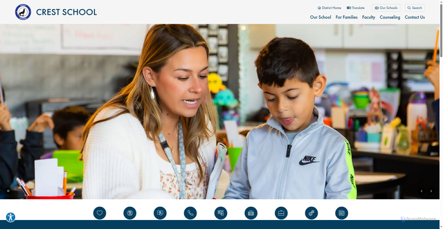 Security scan screenshot of https://crest.cajonvalley.net/